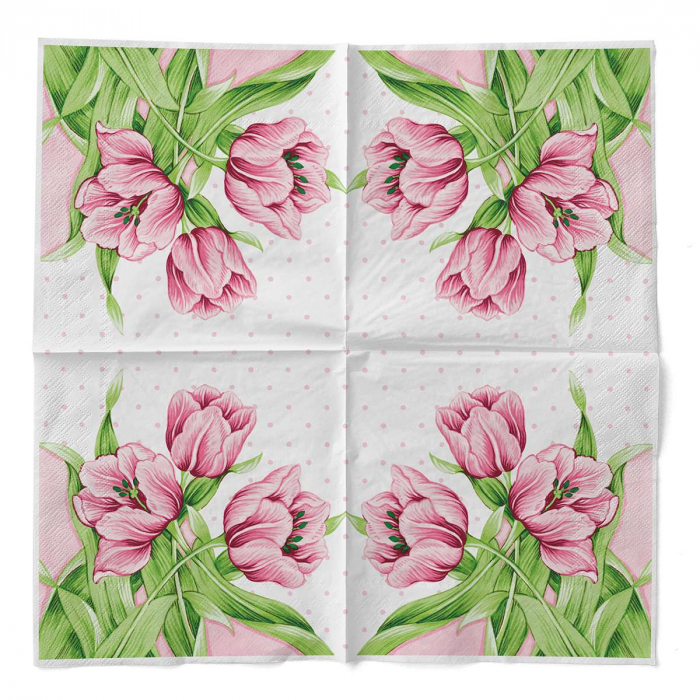 Háromrétegű asztali szalvéta Tissue – Elsa / 33 × 33 cm / 100 db [3]