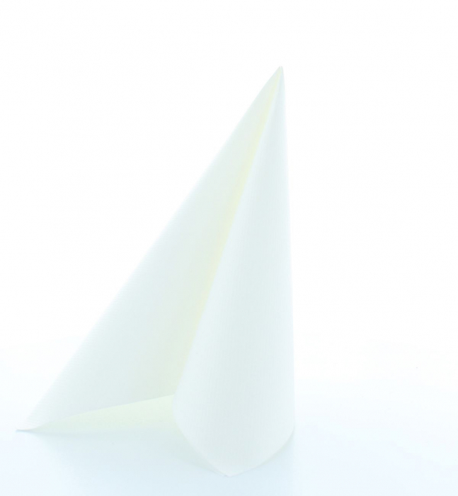 Ünnepi asztali szalvéta, Linclass – Fehér / 40 × 40 cm / 12 db [5]
