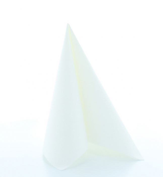 Ünnepi asztali szalvéta, Linclass – Fehér / 40 × 40 cm / 12 db [2]