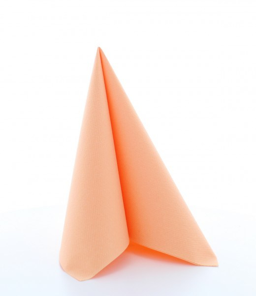 Szalvéták asztali ünnepi Linclass – Apricot (Narancs) / 40 × 40 cm / 50 db [2]