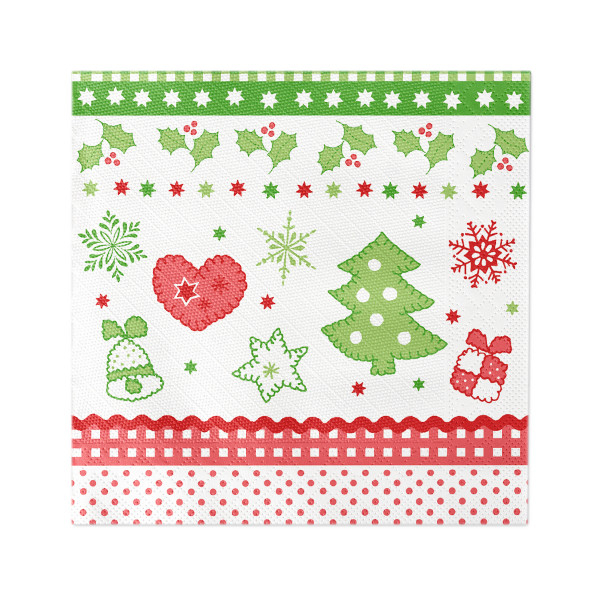 Szalvéták asztali ünnepi pentru Craciun/Revelion Tissue Deluxe - CHRISTMAS / 40x40 cm / 50 db [3]
