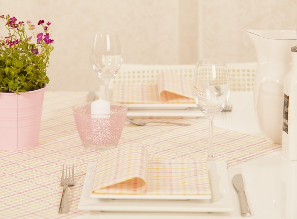 Ünnepi asztali szalvéták, Tissue Deluxe – Emil (kockás) / 40 × 40 cm / 50 db [2]