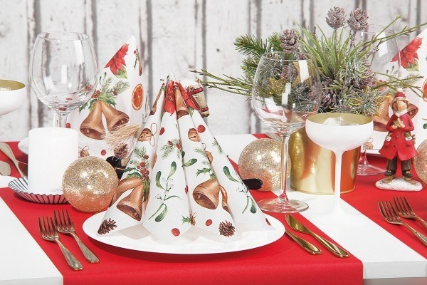 Asztali futó Linclass – Krém / 40 cm × 24 m / 1 tekercs [2]