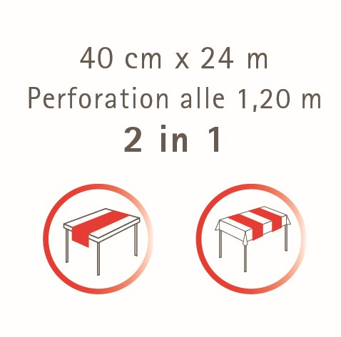 Asztali futó, Linclass – Liv (lila) / 40 cm × 24 m / 1 tekercs [7]