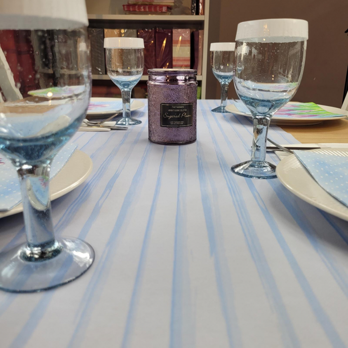 Asztali futó, Linclass Stripes (babakék) / 40 cm × 24 m / 1 tekercs [7]