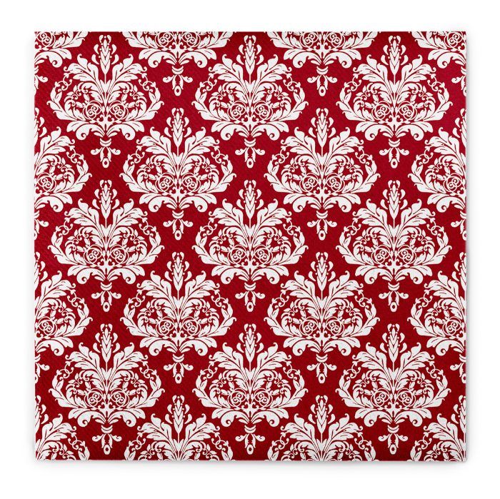 Unnepi Linclass asztali szalvetak Szilveszterre/Ujevre - Casper bordeaux / 40 × 40 cm / 50 db [2]