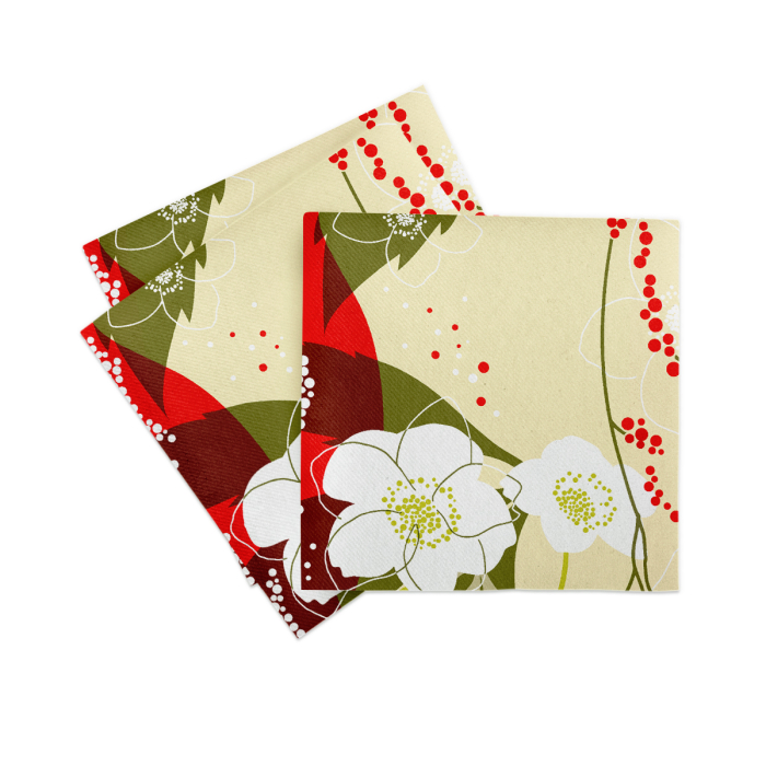 Unnepi Linclass asztali szalvetak Szilveszterre/Ujevre - Diana / 40 × 40 cm / 50 db [2]