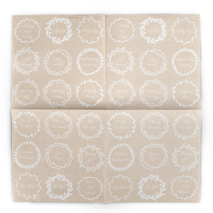Unnepi Linclass asztali szalvetak Szilveszterre/Ujevre - Duncan / 40 × 40 cm / 50 db [2]