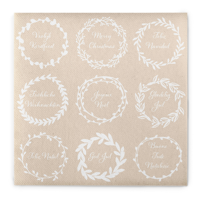 Unnepi Linclass asztali szalvetak Szilveszterre/Ujevre - Duncan / 40 × 40 cm / 50 db [3]