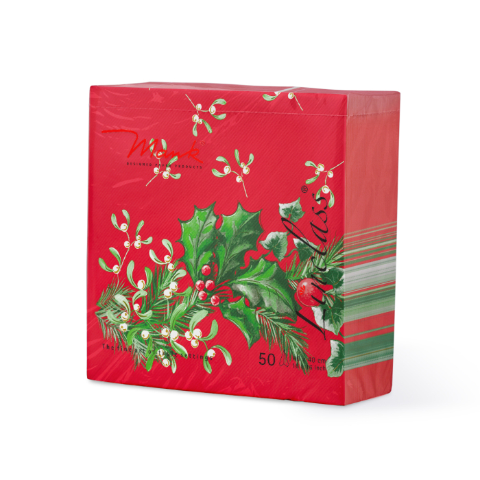 Unnepi Linclass asztali szalvetak Szilveszterre/Ujevre - Elise / 40 × 40 cm / 50 db [3]