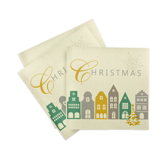 Unnepi Linclass asztali szalvetak Szilveszterre/Ujevre - Julika / 40 × 40 cm / 50 db [2]