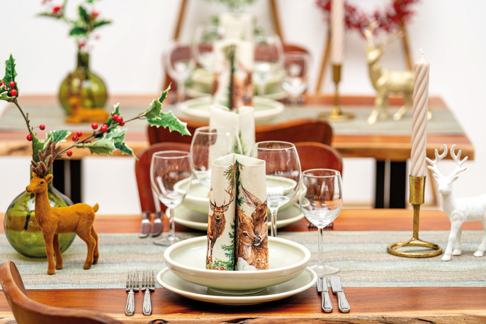 Unnepi Linclass asztali szalvetak Szilveszterre/Ujevre - Kemi / 40 × 40 cm / 50 db [2]