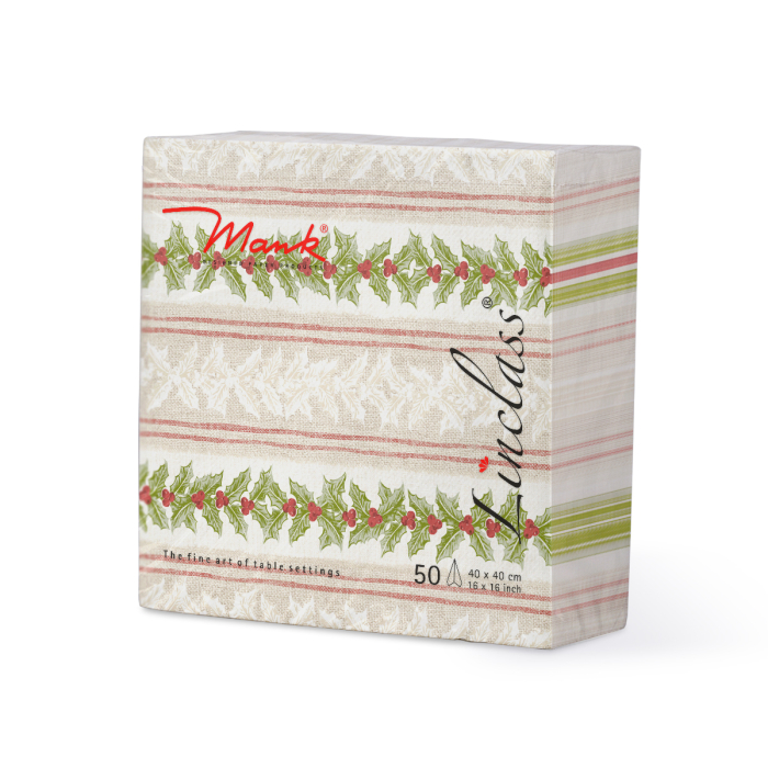 Unnepi Linclass asztali szalvetak Szilveszterre/Ujevre - Magda / 40 × 40 cm / 50 db [3]