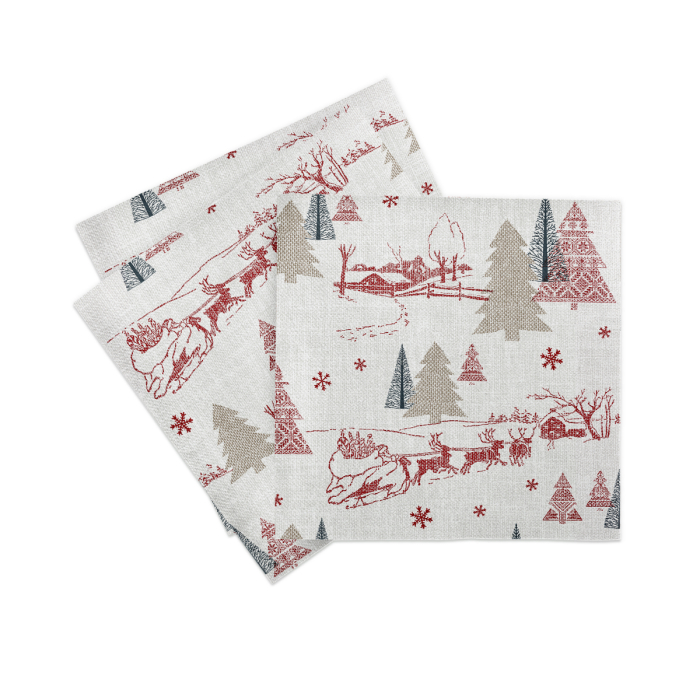 Unnepi Linclass asztali szalvetak Szilveszterre/Ujevre - Rudi / 40 × 40 cm / 50 db [3]