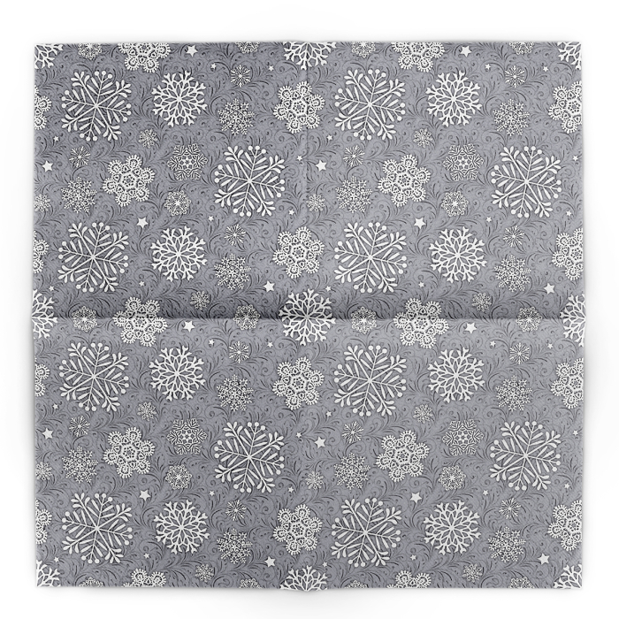 Unnepi Linclass asztali szalvetak Szilveszterre/Ujevre - Steven silbergrau / ezustszurke / 40 × 40 cm / 50 db [3]