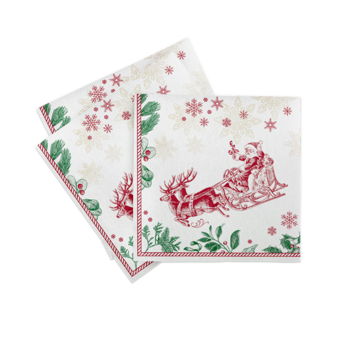 Unnepi Linclass asztali szalvetak Szilveszterre/Ujevre - Tiemen / 40 × 40 cm / 50 db [3]