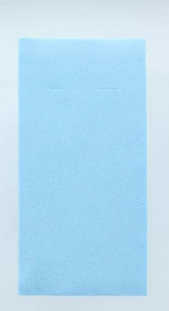 Zsebes evőeszköz-tartó szalvéta Linclass – Világoskék (Babakék) / 40 × 40 cm / 75 db [3]
