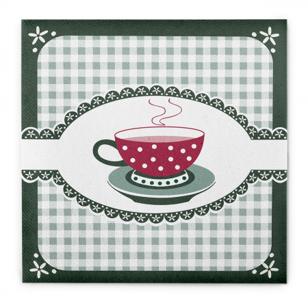 Termékek - Ünnepi asztali szalvéta Linclass – Kathrin (erdei zöld) / 40 × 40 cm / 50 db