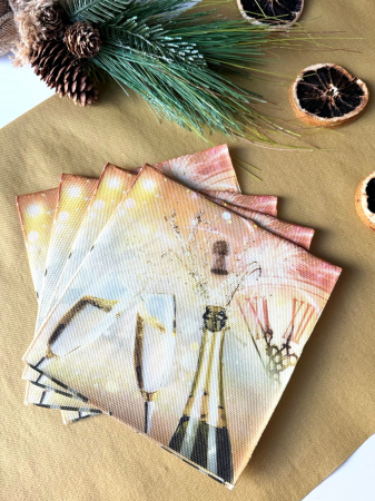 Ünnepi asztali szalvéta Softpoint – Koccintás / 40 × 40 cm / 20 db   [2]