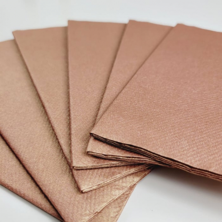 BAX Linclass prémium szalvéta, bronz, 40 × 40 cm, hajtogatás 1/8, 864 db [3]