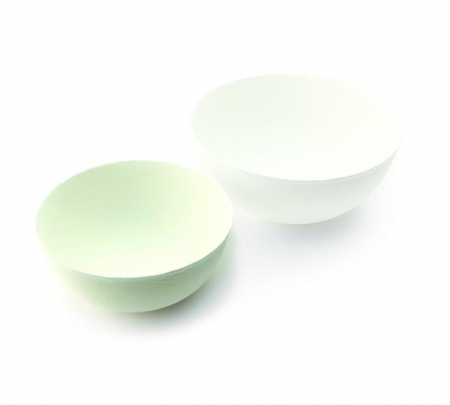 PRÉMIUM EGYSZER HASZNÁLATOS EDÉNYEK - Biológiailag lebomló tálkák, 150 ml, D90 × 40 mm, 40 db