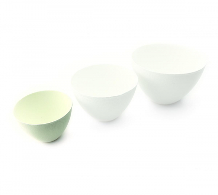 PRÉMIUM EGYSZER HASZNÁLATOS EDÉNYEK - Biológiailag lebomló magas tálkák, 190 ml, D80 × 54 mm, 20 db