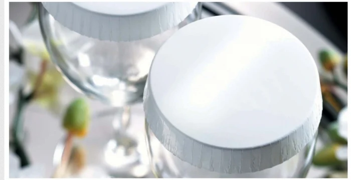 Termékek - Matt karton pohárfedő – fehér – Ø 90 mm / 200 db  