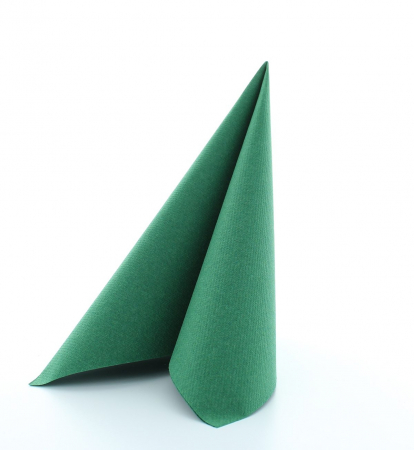 Ünnepi asztali szalvéták, Linclass – Sötétzöld (változat) / 40 × 40 cm / 50 db [2]
