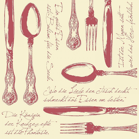 ÜNNEPI SZALVÉTÁK – VINTAGE - Ünnepi asztali szalvéták, Linclass – Heidelberg (bordó) / 40 × 40 cm / 50 db  