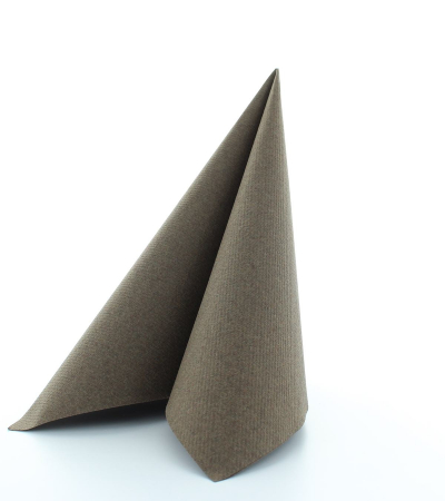 Ünnepi asztali szalvéták Linclass – Barna / 40 × 40 cm / 50 db [5]