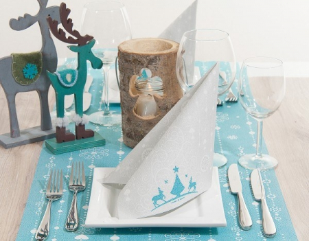 ÜNNEPI ASZTALI SZALVÉTÁK - decor masa Craciun