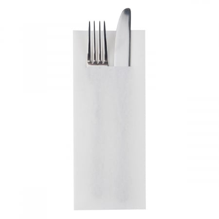 Evőeszköz-tartó szalvéta Linclass Világos – Fehér (Fehér) / 40 × 33 cm / 75 db [3]