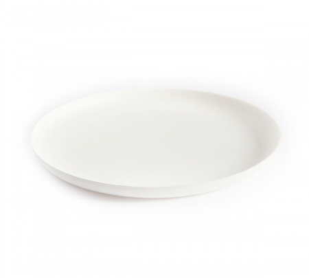 PRÉMIUM EGYSZER HASZNÁLATOS EDÉNYEK - Biológiailag lebomló cukornádrost tányérok, D240 × 15 mm, 40 db