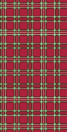 Asztalterítő festiva Linclass - Charles (carouri piros-zöld) /118 cm x 25 m / 1 tekercs [1]