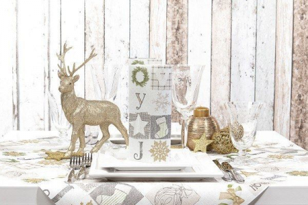 ASZTALTERÍTŐK - Karacsonyi asztalterito Linclass - Candy / 80 × 80 cm / 20 db