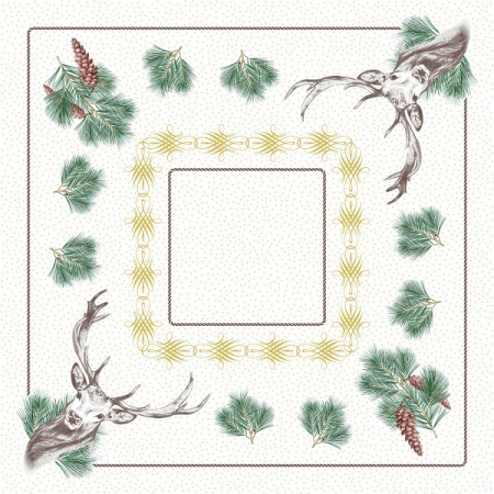 Karacsonyi asztalterito Linclass - Gustav / 80 × 80 cm / 20 db [1]