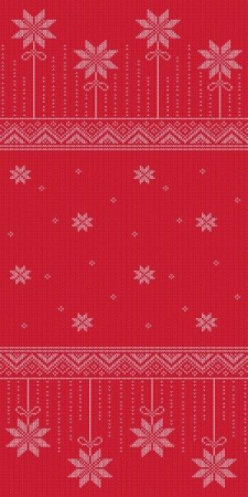 Karacsonyi asztalterito, 3 retegu, Linclass Premium - Mick rot-bordeaux / piros-bordó / 120 × 220 cm / 20 db [1]