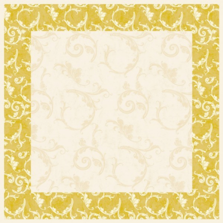 Asztalterítő, Linclass Romantic (Krém-Arany) / 80 × 80 cm / 1 db [1]