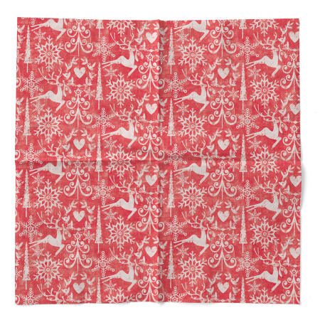 Karacsonyi 3 retegu tissue szalvetak - Bob rot / piros / 40 × 40 cm / 100 db [2]