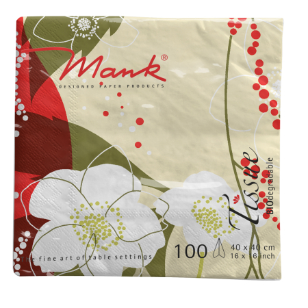 Karacsonyi 3 retegu tissue szalvetak - Diana / 40 × 40 cm / 100 db [1]