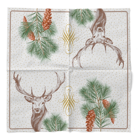 Karacsonyi 3 retegu tissue szalvetak - Gustav / 40 × 40 cm / 100 db [2]