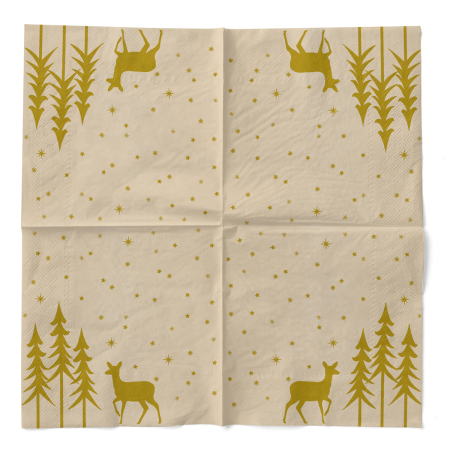 Karacsonyi 3 retegu tissue szalvetak - Leni / 33 × 33 cm / 100 db [2]