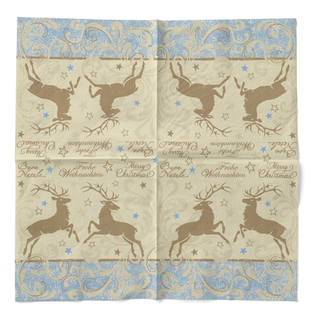 Karacsonyi 3 retegu tissue szalvetak - Liane recycled tissue / 33 × 33 cm / 100 db [2]