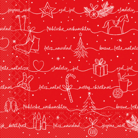 Karacsonyi tissue szalvetak 33 x 33 – Rendelesre - Karacsonyi 3 retegu tissue szalvetak - Pedro / 33 × 33 cm / 100 db