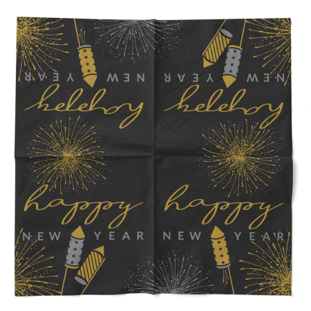 Karacsonyi 3 retegu tissue szalvetak - Rocky / 33 × 33 cm / 100 db [2]