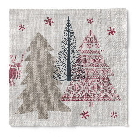 Karacsonyi 3 retegu tissue szalvetak - Rudi / 33 × 33 cm / 100 db [1]