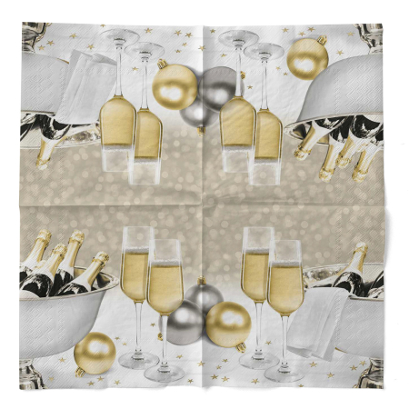 Karacsonyi 3 retegu tissue szalvetak - Secco / 33 × 33 cm / 100 db [2]