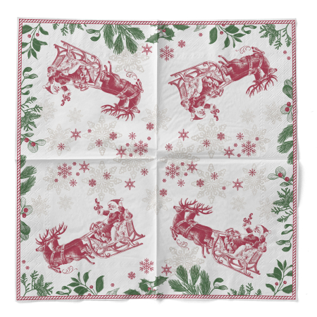 Karacsonyi 3 retegu tissue szalvetak - Tiemen / 40 × 40 cm / 100 db [2]