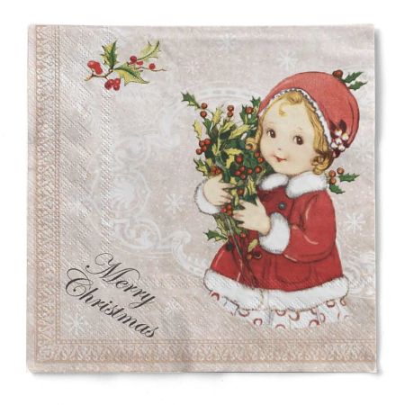 Karacsonyi 3 retegu tissue szalvetak - Wiebke / 40 × 40 cm / 100 db [1]