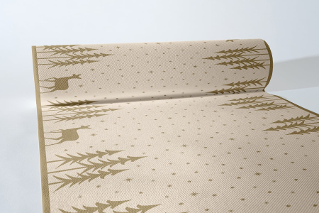 Karacsonyi asztalfutok – Rendelesre - Karacsonyi asztalfuto, Linclass - Liane pebble stone / 40 × 24 cm / 1 db